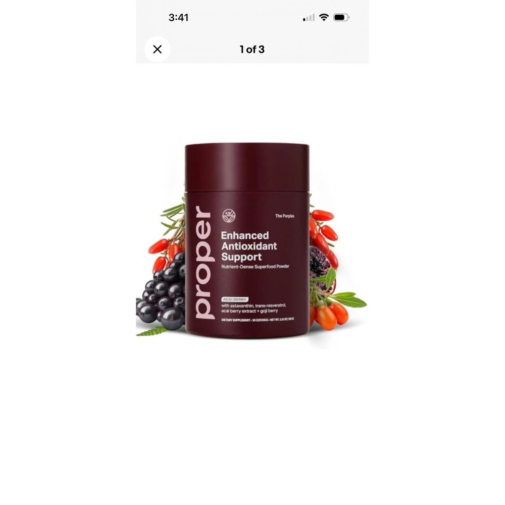 Proper, The Purples Nutrient-Dense Superfood Powder - Antioxidant Supplement